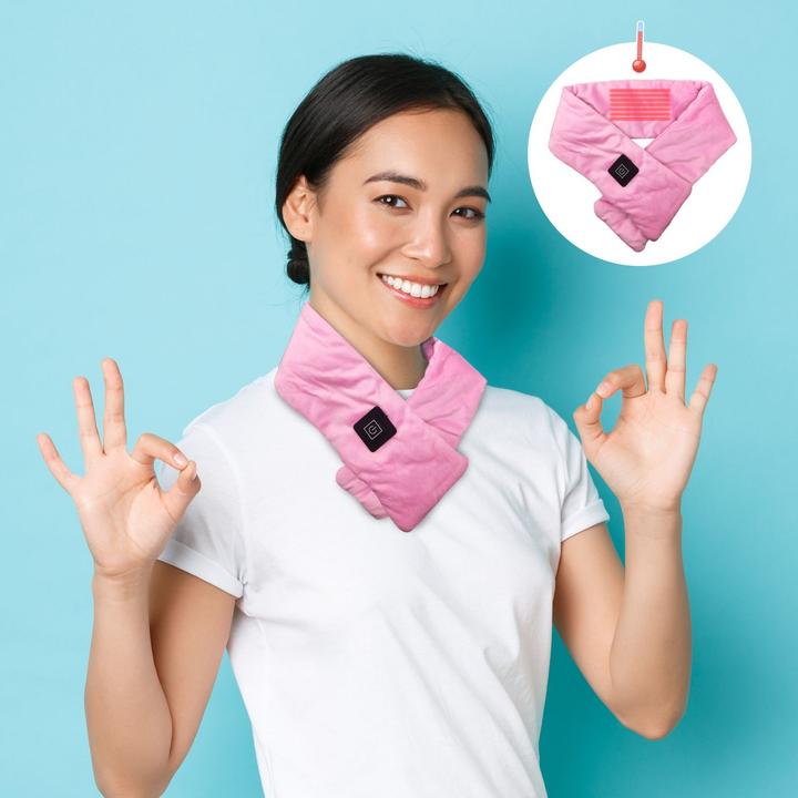 Actual product image Mad Monkey Heated scarf pink