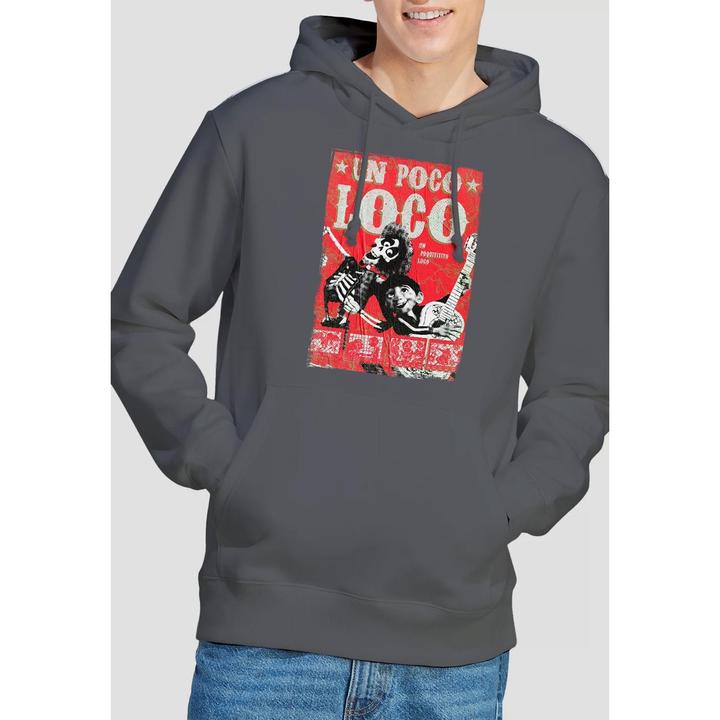 Actual product image La Maison du Coco Mens Un Poco Loco Hector Poster Hoodie (L)