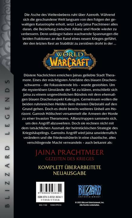Actual product image Panini World of Warcraft: Jaina Prachtmeer - Gezeiten des Krieges (German, Christie Golden, Mick Schnelle, 2018)