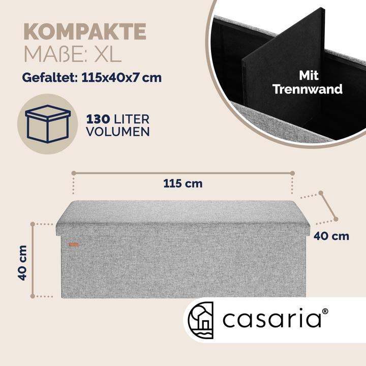 Image du produit Casaria Coffre-siège (115 cm)