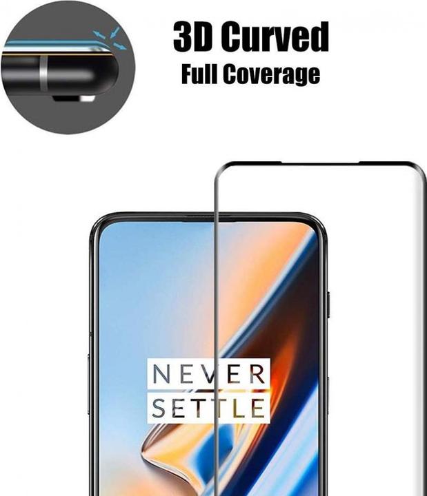 Produktbild Screenguard OnePlus 7T Full Screen Panzerglas Schutzfolie 2.5D 9H (1 Stück, OnePlus 7T)