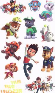 Actual product image Paw Patrol Tattoos