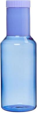 Image du produit Design Letters Carafe Tube en verre 1 L Blue (1 l)