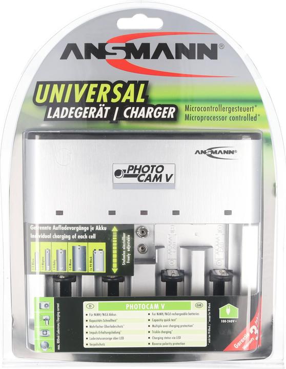 Actual product image Ansmann Photocam V (1 pcs., R14, AAAA, 9V Block, Chargers without battery)