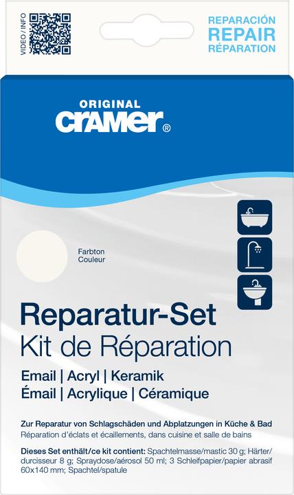 Cramer Reparatur-Set für Keramik, Email und Acryl (Alpinweiss)