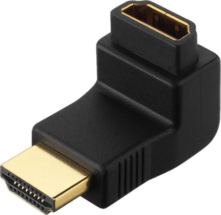 Productafbeelding Goobay Wentronic HDMI™ Hoek Adapter, HDMI Standaard Stekker (Type A), Zwart