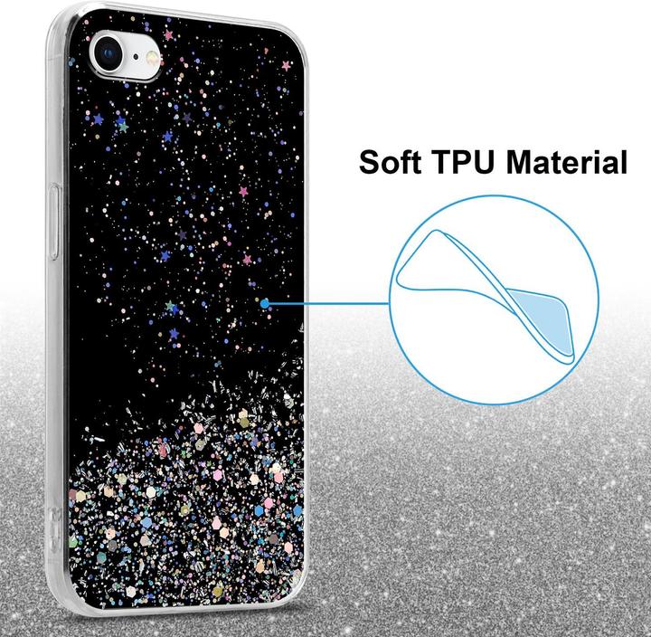 Produktbild Cadorabo TPU Cover funkelnder Glitter (Apple iPhone 7, Apple iPhone SE (2nd Gen))