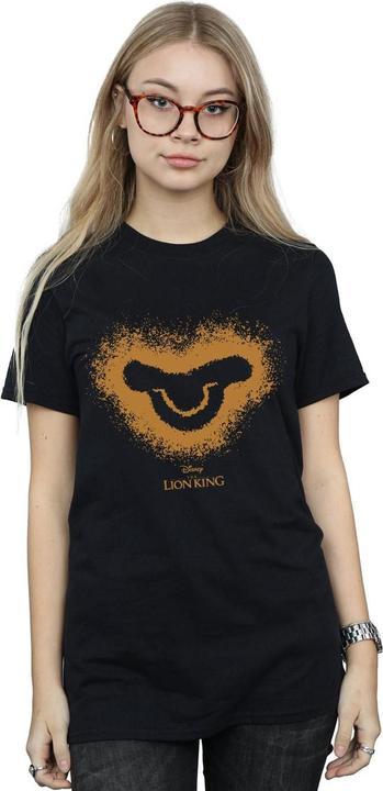 Actual product image Disney Womens/Ladies The Lion King Movie Simba Baby Face Cotton Boyfriend T-Shirt (XL)