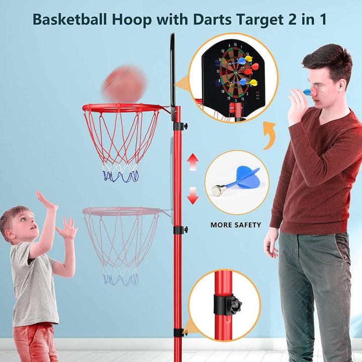 Produktbild ‎Kamdhenu Basketballkorb mit Dartspiel