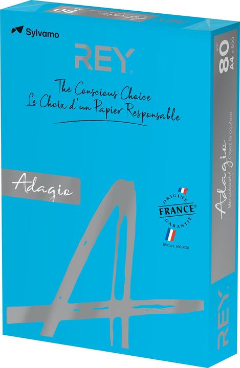 Image du produit Rey Adagio Papier Ksero A4 80G 51 bleu foncé intense *RYADA080X420 R200 (80 g/m², A4)