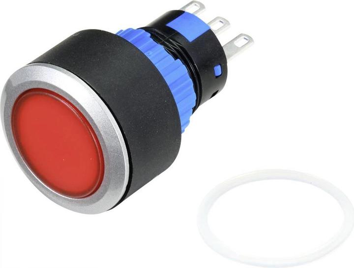 Image du produit Tru Components Bouton-poussoir 250 V/AC 3 A 1 x arrêt/(marche) IP40 à impulsion 1 pc.