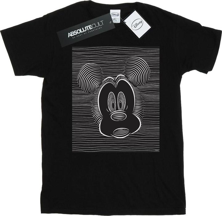 Actual product image Disney Womens/Ladies Mickey Mouse Magic Eye Cotton Boyfriend T-Shirt (3XL)