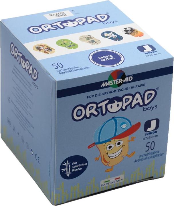Actual product image Master Aid Eye Patch Junior Boys 50 Piece (50 x)