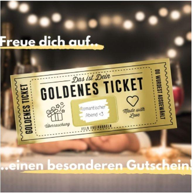 Actual product image MU Classic Goldenes Rubbellos Ticket als Gutschein inkl. Umschlag (1 pcs.)