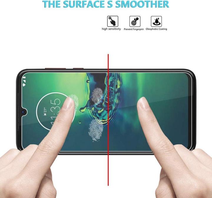 Actual product image Screenguard Motorola Moto G8 Plus Protective Glass Film Case Friendly Design (1 Piece, Motorola Moto G8 Plus)