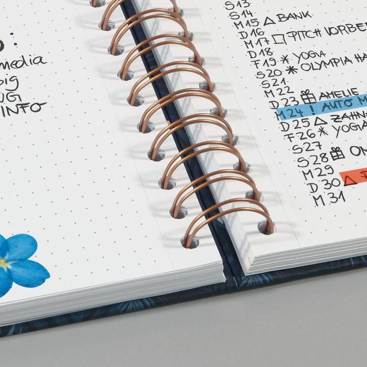 Produktbild Jolie Spiral-Notizbuch (A5, Kariert, Harter Einband)