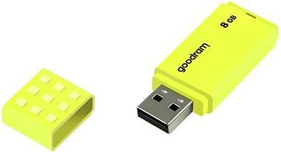 Produktbild Goodram UME2 - 8 GB - USB Typ-A - 2.0 - 20 MB/s - Kappe - Gelb (8 GB, USB-A)
