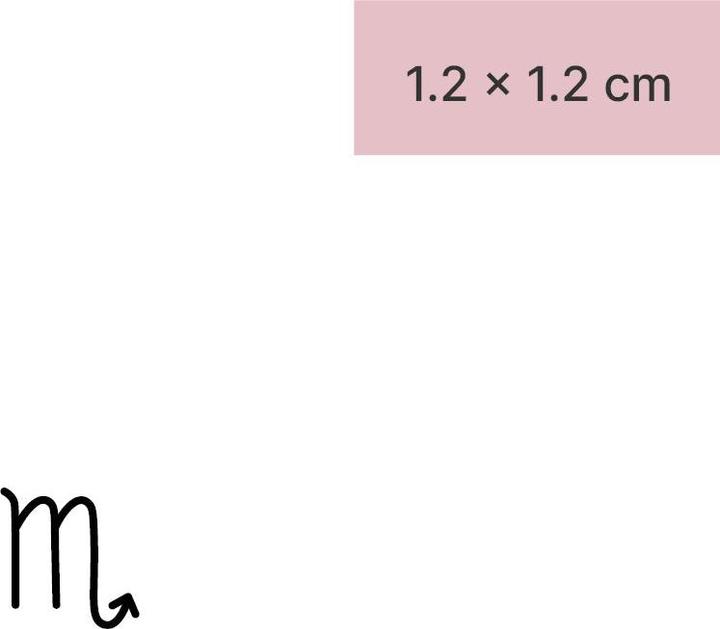 Produktbild minink Temporäres Tattoo – Sternzeichen Skorpion minimalistisch