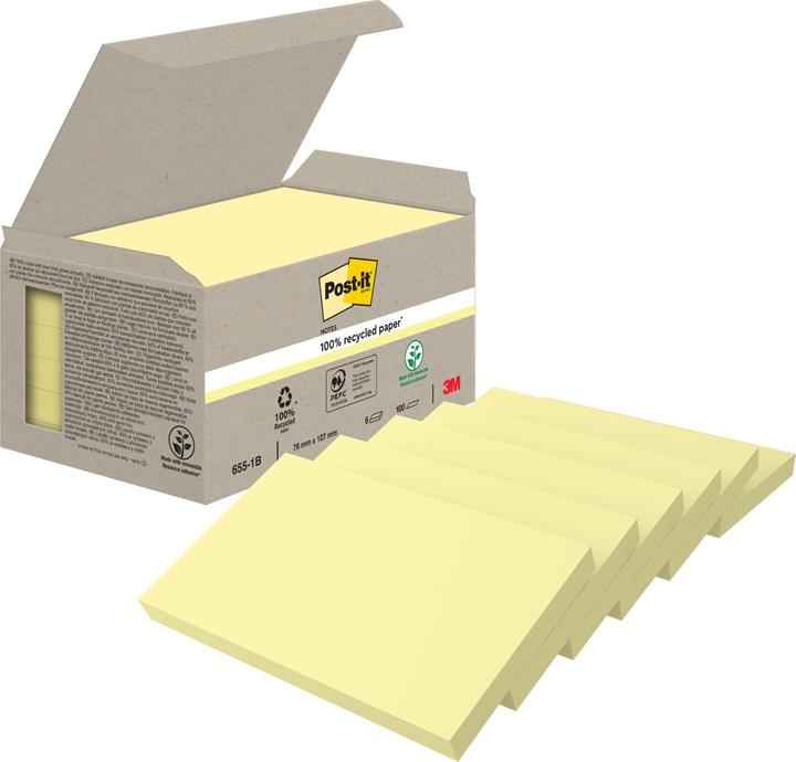 Actual product image Post-it recycling (127 x 76 mm)