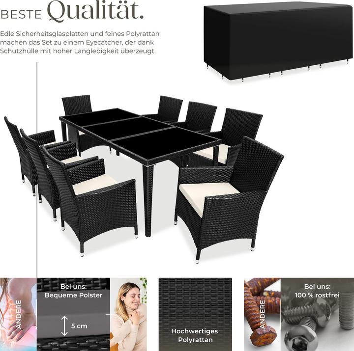 Immagine prodotto tectake Rattan Sitzgruppe Monaco