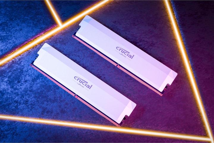 Image du produit Crucial Pro DDR5-6000 Kit 32GB 2x16GB UDIMM white Overclocking (2 x 16GB, 6000 MHz, RAM DDR5, U-DIMM)