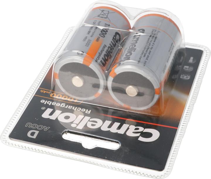 Immagine prodotto Camelion NH-D10000BP2 Batteria ricaricabile al nichel-metallo idruro (NiMH) (2 pz., D, 10000 mAh)
