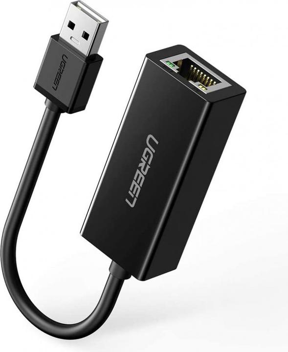 Actual product image Ugreen USB-A 2.0 to 100Mbps Ethernet Adapter (USB 2.0, RJ45 (1x))