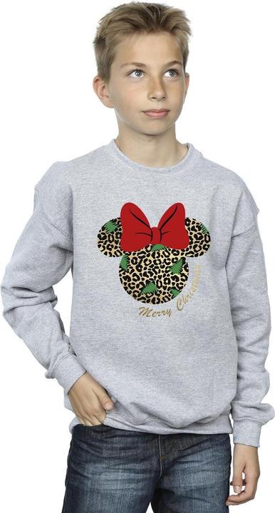 Produktbild Disney Minnie Mouse Leopard Christmas Sweatshirt Jungen (140, 146)