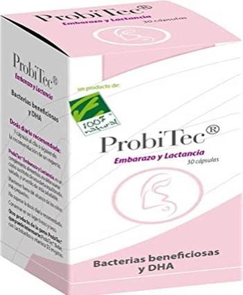 Actual product image 100% Natural Nutricosmetics Probitec Eye 30 Capsules (Capsules)