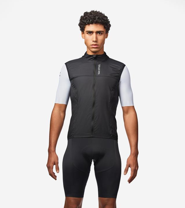 Van rysel Men's Road Cycling Ultra-Light Sleeveless Windproof Gilet - Black