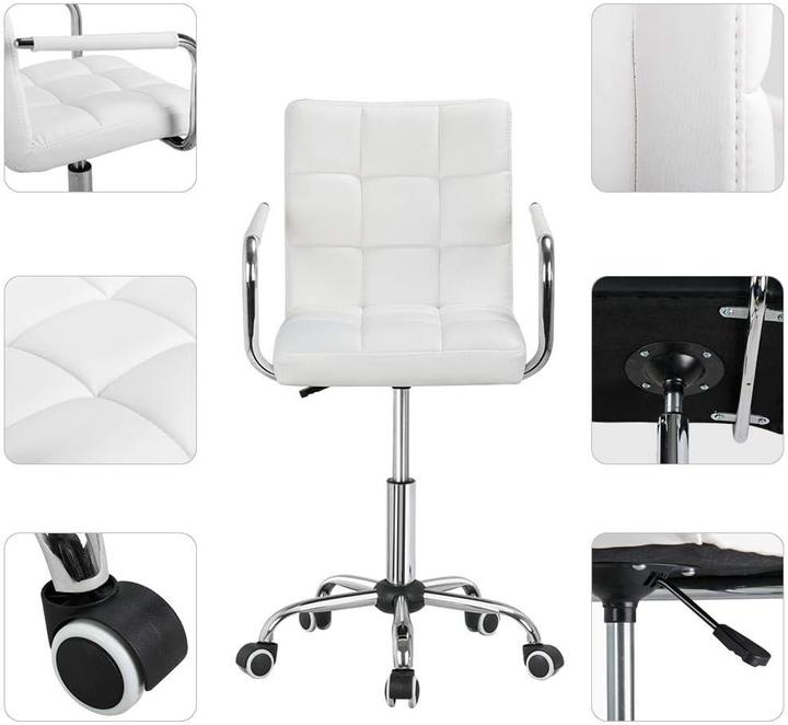 Actual product image Yaheetech Swivel Chair, White