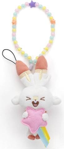 Produktbild Pokémon Pokemon PokePeac Strap (Hoshizora Ver.) Scorbunny Plush - 11.5 cm