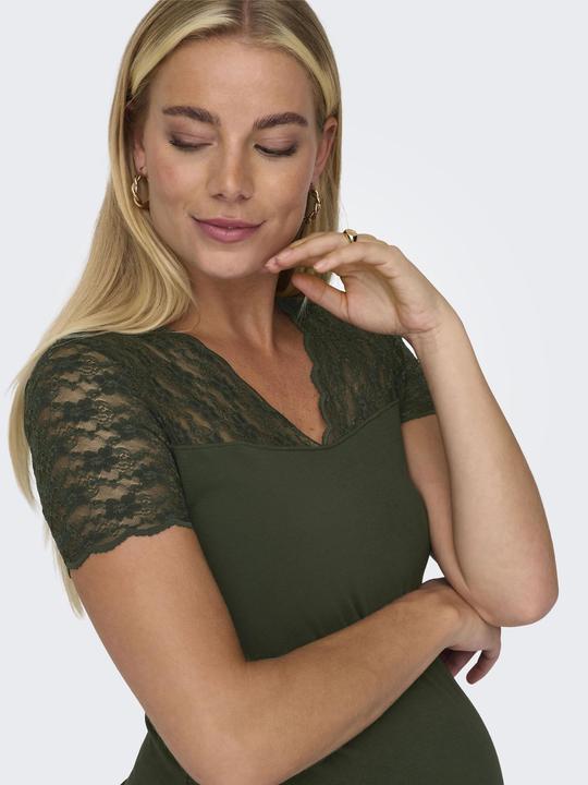 Produktbild Only Maternity Curvy V-Ausschnitt Kleid mit kurzen Ärmeln (M)