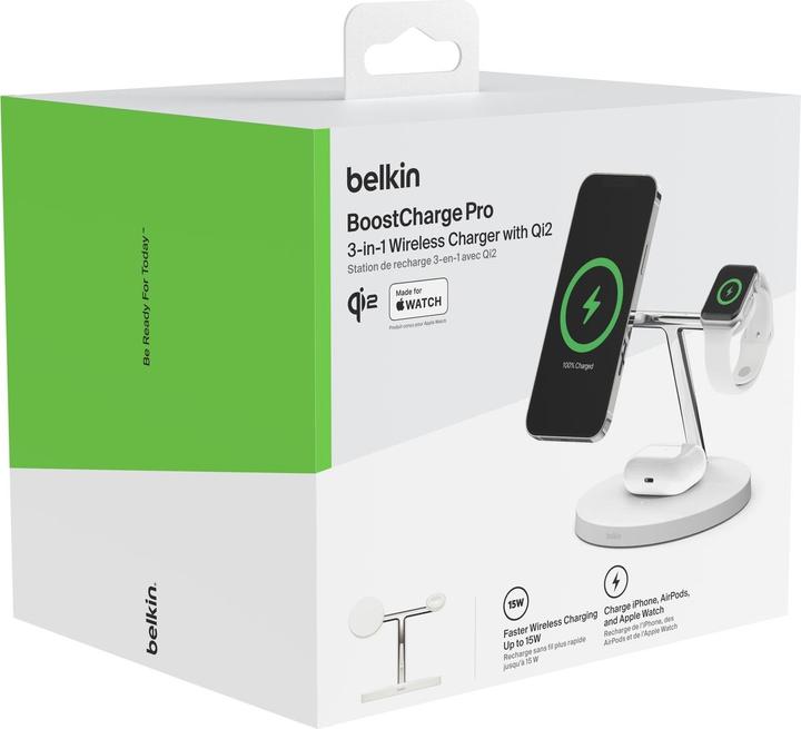 Image du produit Belkin Boost Charge Pro 3in1 Charger Qi2 (15 W)