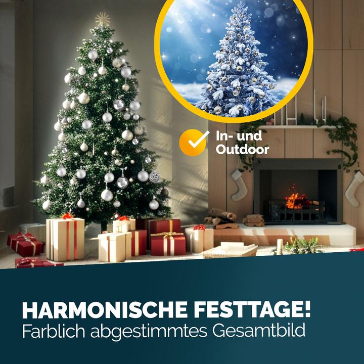 Image du produit Deuba Boules de sapin de Noël (100 -pièce)
