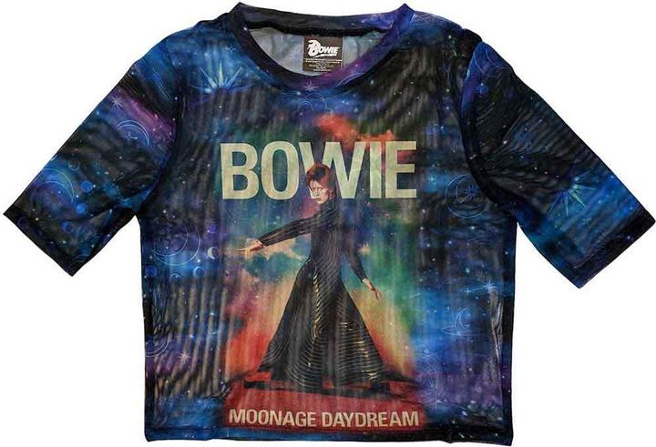 David Bowie Moonage 11 Fade Crop Top (Girlie)