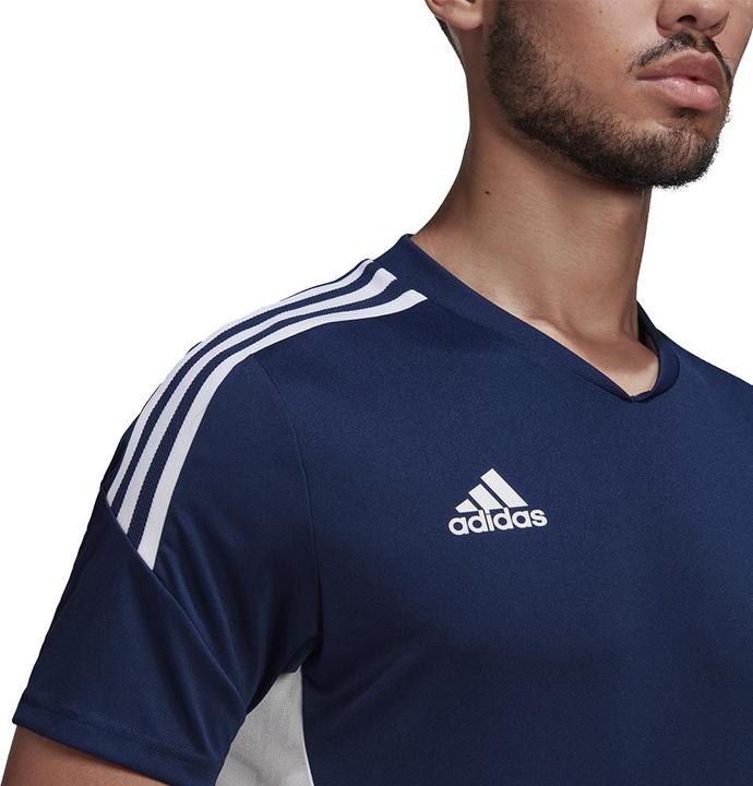 Produktbild adidas Herren Condivo 22 Jersey V-Ausschnitt Marineblau und Weiss HA6291 (L) (L)