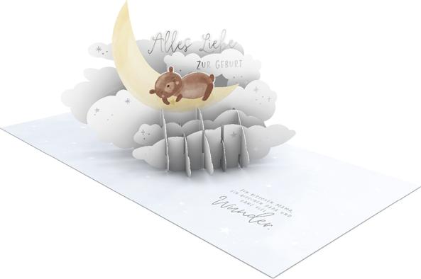 Produktbild Pop-Up Karte - Alles Liebe zur Geburt (1 Stk.)