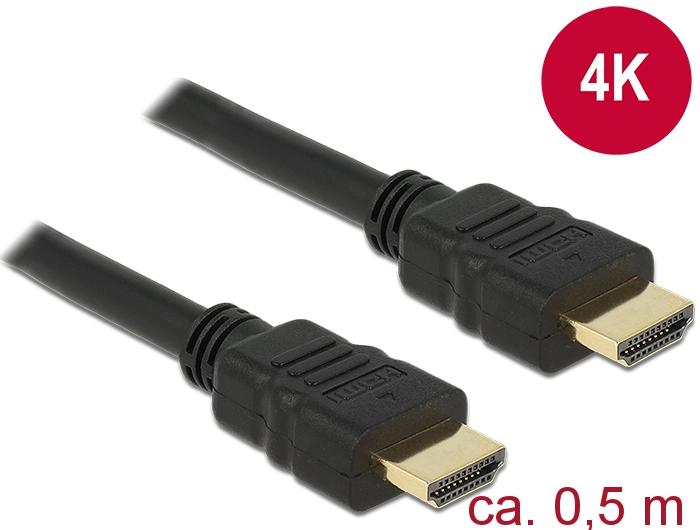 Produktbild Delock HDMI (Typ A) — HDMI (Typ A) (0.50 m, HDMI)