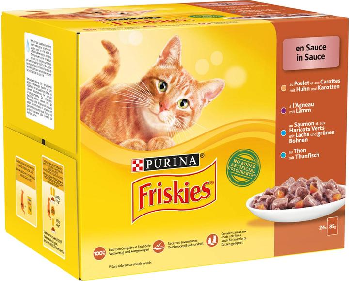 Immagine prodotto Friskies In salsa (Adulto, 24 pz., 2040 g)