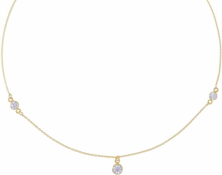 Image du produit Bijouteria Pendentif de chaîne (Plaqué or (plaqué or), Argent 925, Cristallin, 41 cm)