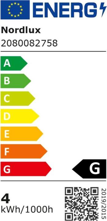 Energie-Label Nordlux LED Lampe Filament Deco Retro E27 dimmbar 3,5W 1800K extra-warmweiss Gold 2080082758 (E27, 3.50 W, 120 lm, 1 x, G)
