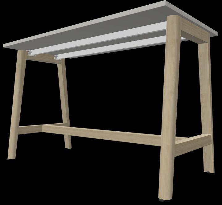 Actual product image Narbutas Nova Wood high table (140 x 70 x 90 cm)