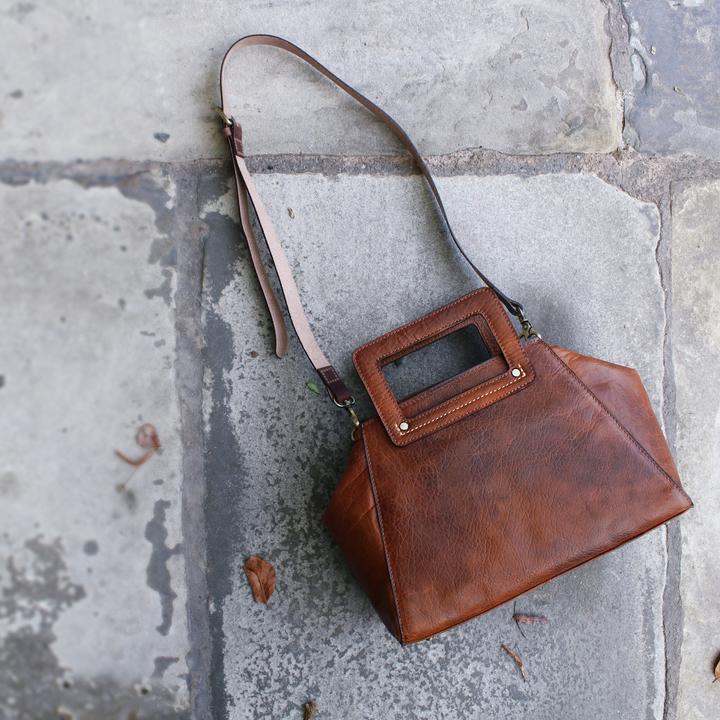 Immagine prodotto Only-Bags.Store Borsa in pelle, borsa a tracolla, borsa a manico alto, regalo di Natale