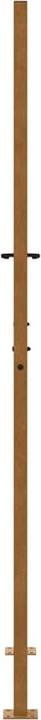 Actual product image VidaXL Garden gate 105x205 cm Weatherproof steel flame design fence gate