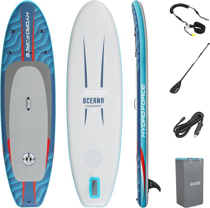 Actual product image Bestway Hydro Force Oceana CompactAir Inflatable Stand-Up Paddleboard Set with Built-in Pump 3.05 m