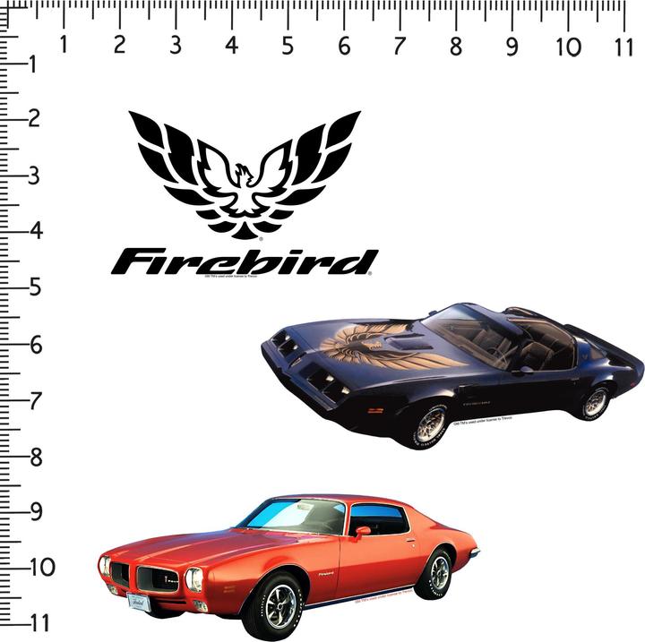 Actual product image Pontiac Firebird Deluxe Cars Stickers (Pack of 50)