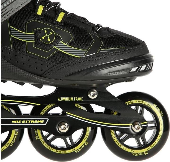 Productafbeelding Nils NA9157 zwart-geel maat 43 INLINE SKATES (43)