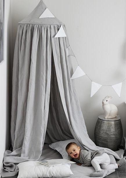 Immagine prodotto Cotton & Sweets Canopy Pure Nature in lino grigio chiaro