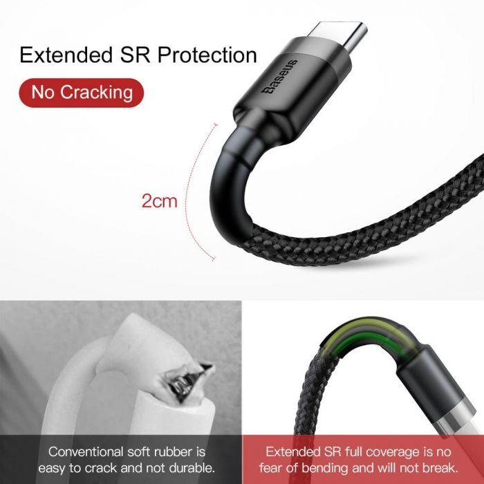 Image du produit Baseus Cafule USB A – USB-C (3 m, USB 2.0)